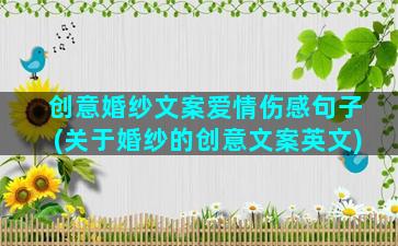 创意婚纱文案爱情伤感句子(关于婚纱的创意文案英文)